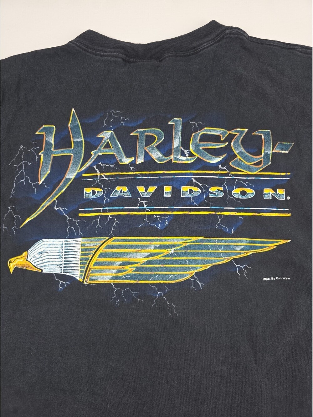 VTG Harley Davidson Egyptian Eagle Motorcycle W/Pocket Fun Wear T-Shirt M